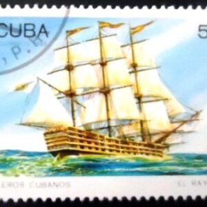 Selo postal de Cuba de 1989 El Rayo NCC