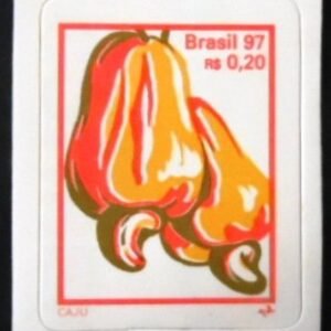 Selo postal do Brasil de 1997 Cajú M
