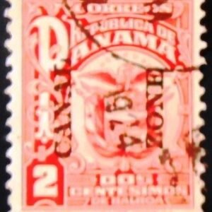 Selo postal da Zona do Canal de 1976 Coat of Arms 2 U