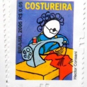 Selo postal do Brasil de 2011 Costureira BR N