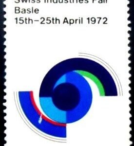 Selo postal da Suiça de 1972 Swiss Fair N