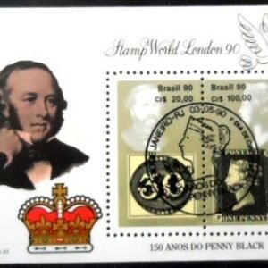 Bloco postal do Brasil de Penny Black NCC