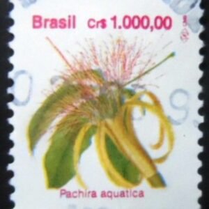 Selo postal do Brasil de 1992 Algodão-da-praia U B