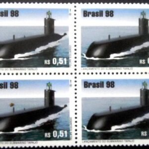 Quadra de selos postais do Brasil de 1998 Tapajós M QD