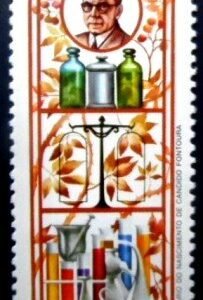 Selo postal do Brasil de 1985 Candido Fontoura N