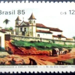 Selo postal do Brasil de 1985 Igreja da Boa Viagem N
