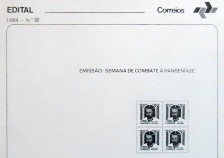 Edital nº 32 de 1984 Padre Bento H 21 não selado