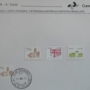 4º Edital de 1986 Patrimônio Histórico e Artístico Brasileiro selado