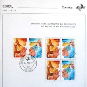Edital nº 5 de 1982 Bacilo de Koch - Tuberculose selado