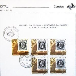 Edital nº 20 de 1982 D. Pedro II selado