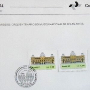 Edital nº 1 de 1987 Museu Nacional selado 385