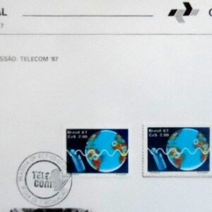 Edital nº 5 de 1987 Telecom 87 selado