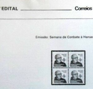 Edital nº 3 de 1983 Frei Vicente Borgard não selado