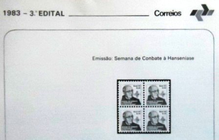 Edital nº 3 de 1983 Frei Vicente Borgard não selado