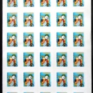 Folha de selos postais do Brasil de 2006 Pipoqueiro M FL