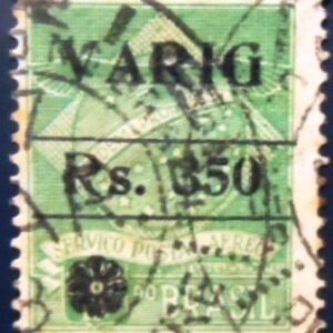 Selo postal do Brasil de 1930 Varig V 7 U