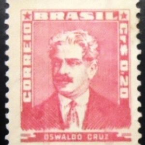 Selo postal do Brasil de 1954 Oswaldo Cruz 20 M C