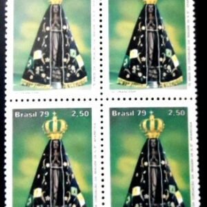 Quadra de selos postais do Brasil de 1979 N. S. Aparecida M QD