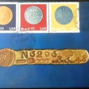 Máximo postal do Brasil de 1977 Moedas do Brasil Colonial