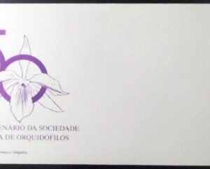 Envelope Comemorativo do Brasil de 1987 Sociedade Brasileira de Orquidófilos 2