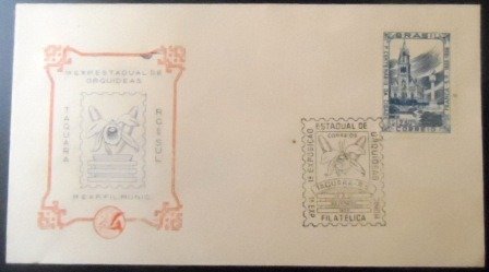 Envelope Comemorativo do Brasil de 1956 Exposição de Orquídeas de Taquara EC