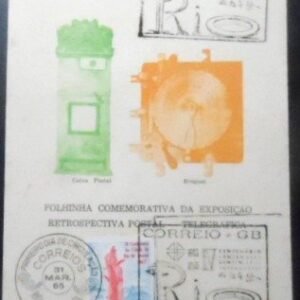 Folhinha Filatélica nº 16 de 1965 Exposição DCT 28573