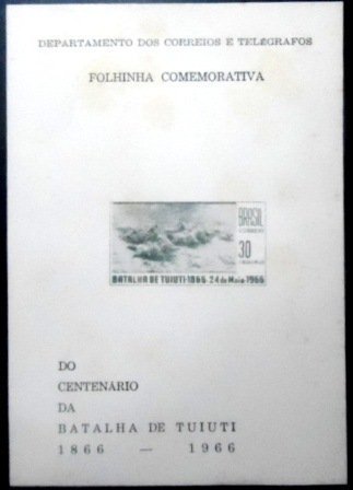 Folhinha Filatélica nº 27 de 1966 Batalha do Tuiuti 5147