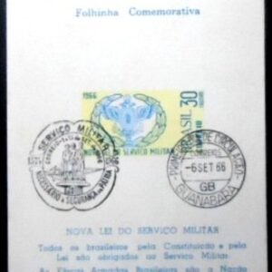 Folhinha Filatélica nº 29 de 1966 Nova Lei Serviço Militar 15740