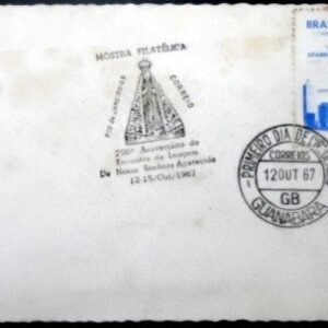 Cartão Postal do Brasil de 1967 Nossa Senhor Aparecida
