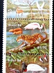 Se-tenant do Brasil de 1984 1984 - Pantanal Matogrossense M SET
