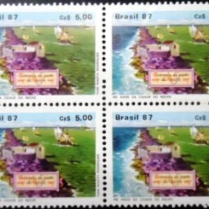 Quadra postal do Brasil de 1987 Cidade Recife M QD