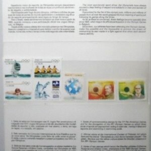 Caderneta postal do Brasil de 1992 XXV Jogos Olímpicos