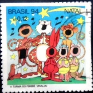 Selo postal do Brasil de 1994 Turma do Pererê U
