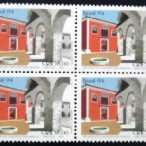 Quadra de selos postais do Brasil de 1994 Convento das Mercês M QD