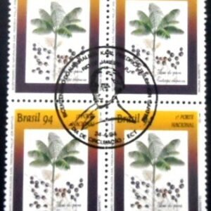 Quadra de selos postais do Brasil de 1994 Açai-do-Pará M QD