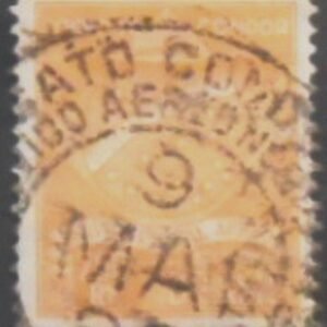 Selo postal do Brasil de 1931 Osvaldo Aranha Variedade A