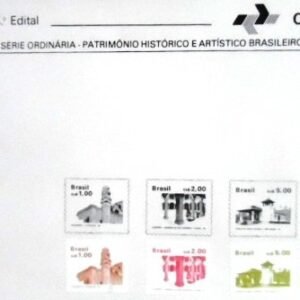 2º Edital de 1986 Patrimônio Histórico e Artístico Brasileiro selado 5839