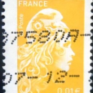 Selo postal da França de 2018 Marianne 1 U