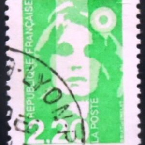 Selo postal da França de 1993 Marianne of Briat 2.20 U
