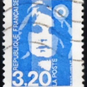 Selo postal da França de 1990 Marianne of Briat 3.20 U