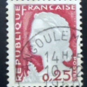 Selo postal da França de 1960 Marianee 25 U