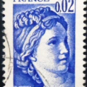 Selo postal da França Sabine 2 U
