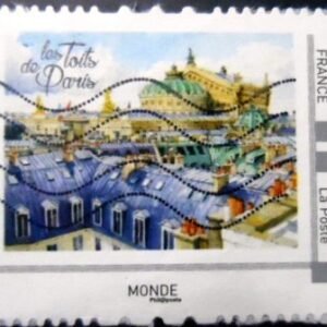 Selo postal da França de 2018 Rooftops of Paris U 4
