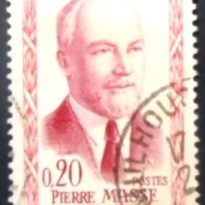 Selo postal da França de 1960 Pierre Masse U