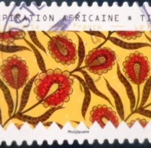 Selo postal da França de 2019 African-Inspired Textiles U L