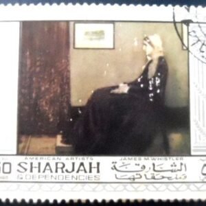 Selo postal de Sharjah de 1968 James Abbott McNeill Whistler NCC A