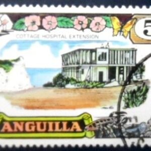 Selo postal de Anguilla de 1970 Cottage Hospital Extension NCC