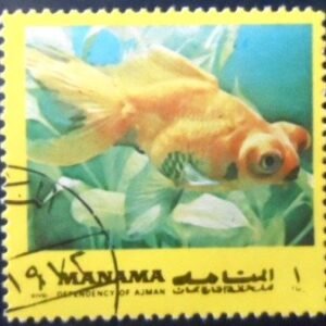 Selo postal de Manama de 1972 Fish MCC