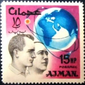 Selo postal de Ajman de 1966 E.H. White and McDivitt N A