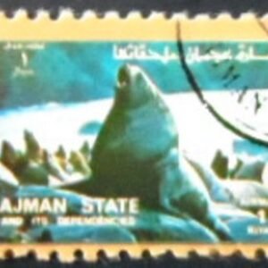 Selo postal de Ajman de 1973 Fur Seal U A
